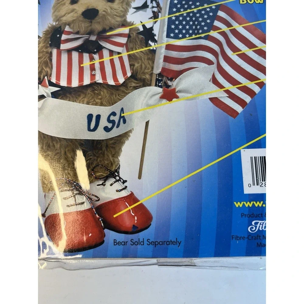 Vintage Proud American Bear Blvd USA Patriot Outfit for 10-12